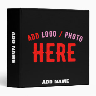 STYLISH MODERN CUSTOMIZABLE BLACK VERIFIED BRANDED BINDER