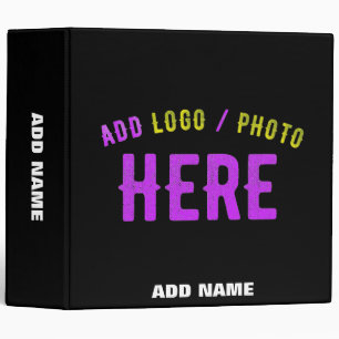 STYLISH MODERN CUSTOMIZABLE BLACK VERIFIED BRANDED BINDER