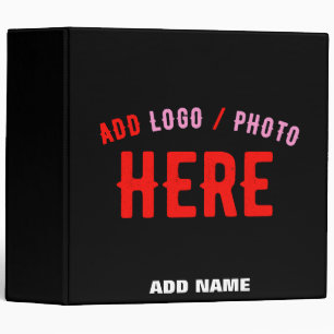 STYLISH MODERN CUSTOMIZABLE BLACK VERIFIED BRANDED BINDER