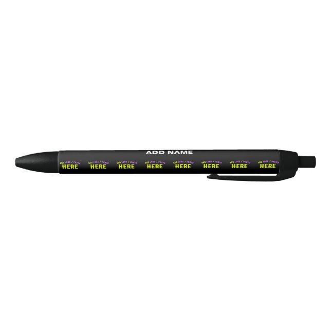 STYLISH MODERN CUSTOMIZABLE BLACK VERIFIED BRANDED BLUE INK PEN (Bottom)