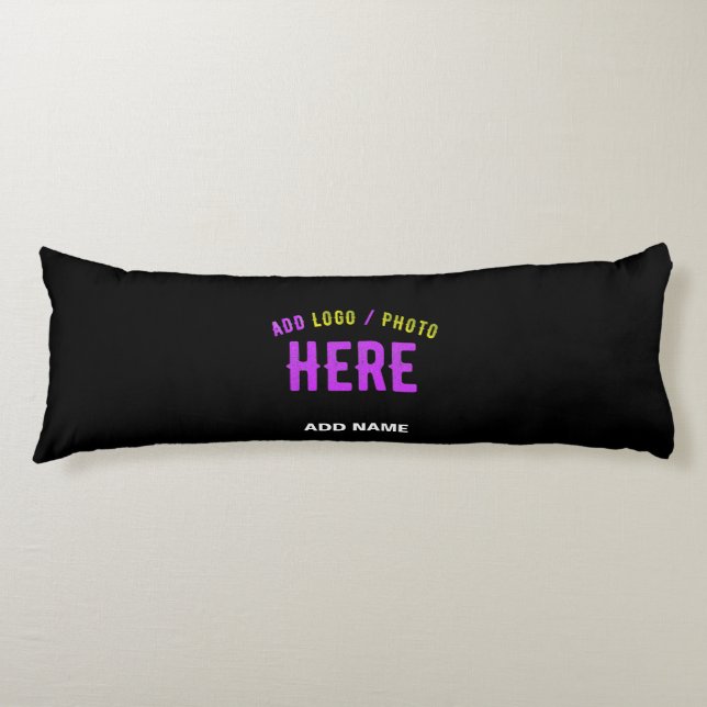 STYLISH MODERN CUSTOMIZABLE BLACK VERIFIED BRANDED BODY PILLOW (Front)