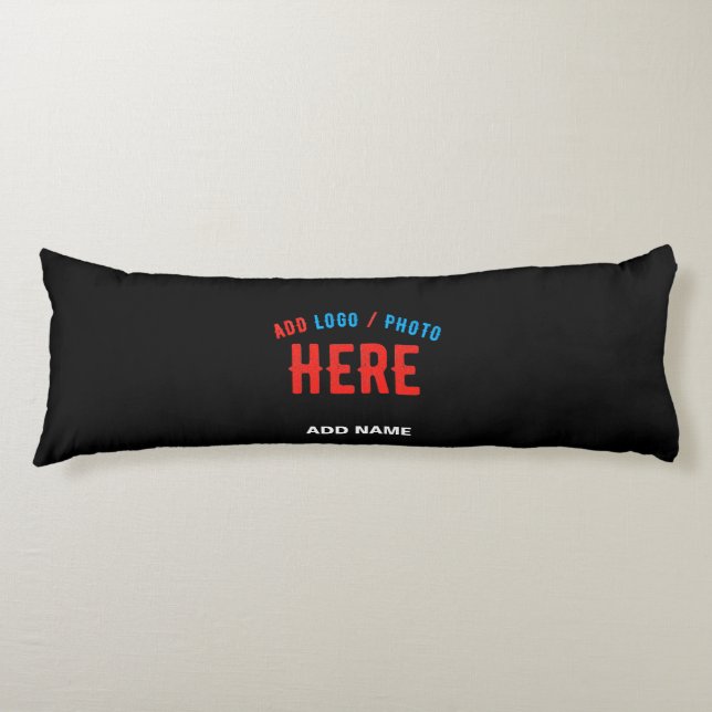 STYLISH MODERN CUSTOMIZABLE BLACK VERIFIED BRANDED BODY PILLOW (Front)
