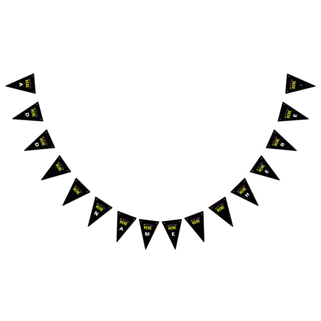 STYLISH MODERN CUSTOMIZABLE BLACK VERIFIED BRANDED BUNTING FLAGS (All)