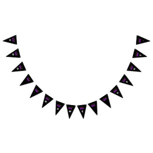 STYLISH MODERN CUSTOMIZABLE BLACK VERIFIED BRANDED BUNTING FLAGS