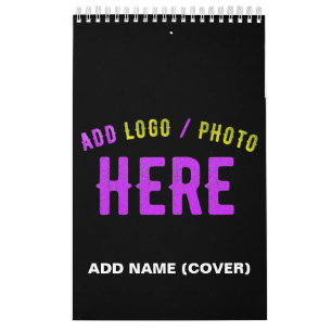 STYLISH MODERN CUSTOMIZABLE BLACK VERIFIED BRANDED CALENDAR