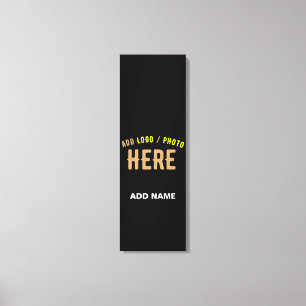 STYLISH MODERN CUSTOMIZABLE BLACK VERIFIED BRANDED CANVAS PRINT