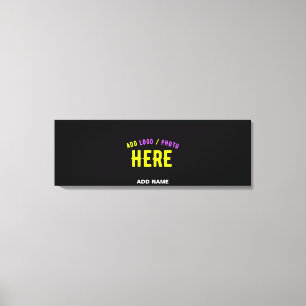 STYLISH MODERN CUSTOMIZABLE BLACK VERIFIED BRANDED CANVAS PRINT