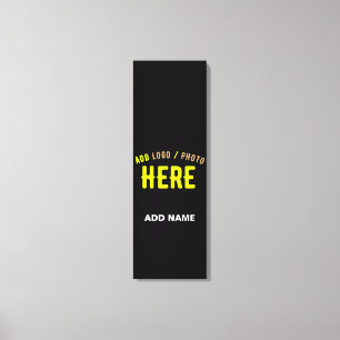 STYLISH MODERN CUSTOMIZABLE BLACK VERIFIED BRANDED CANVAS PRINT