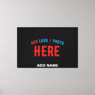 STYLISH MODERN CUSTOMIZABLE BLACK VERIFIED BRANDED CANVAS PRINT