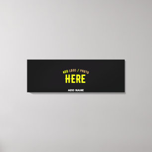 STYLISH MODERN CUSTOMIZABLE BLACK VERIFIED BRANDED CANVAS PRINT