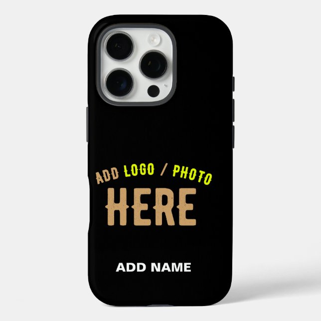 STYLISH MODERN CUSTOMIZABLE BLACK VERIFIED BRANDED Case-Mate iPhone CASE (Back)