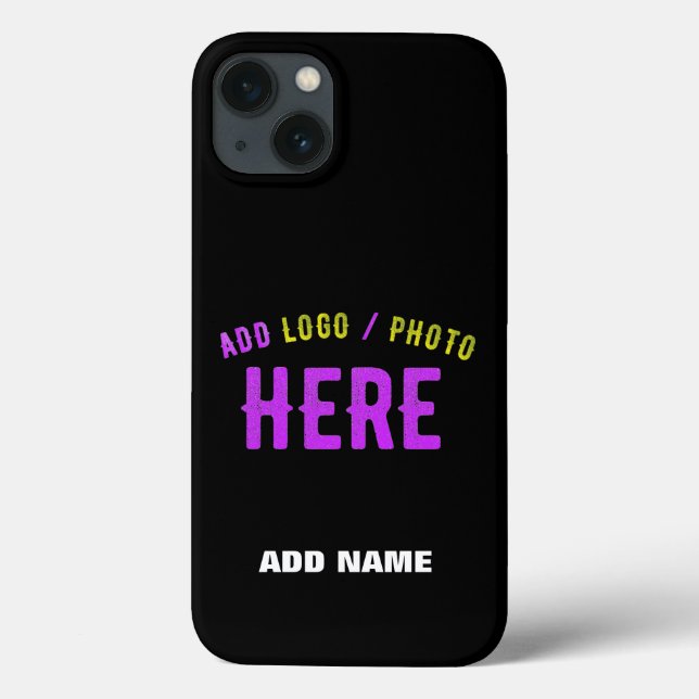 STYLISH MODERN CUSTOMIZABLE BLACK VERIFIED BRANDED Case-Mate iPhone CASE (Back)