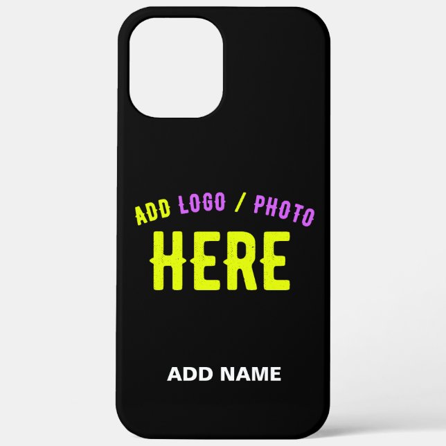 STYLISH MODERN CUSTOMIZABLE BLACK VERIFIED BRANDED Case-Mate iPhone CASE (Back)