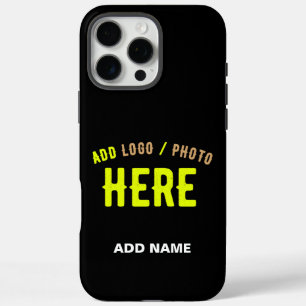 STYLISH MODERN CUSTOMIZABLE BLACK VERIFIED BRANDED iPhone 16 PRO MAX CASE