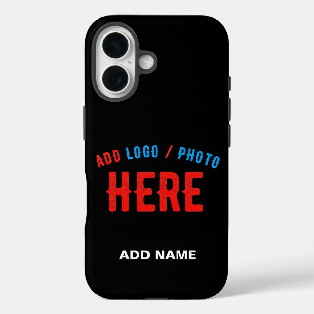 STYLISH MODERN CUSTOMIZABLE BLACK VERIFIED BRANDED Case-Mate iPhone CASE (Back)