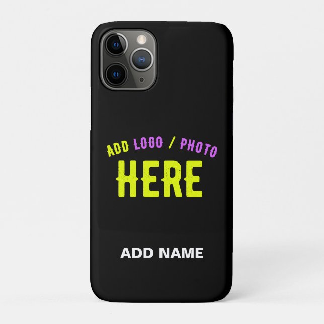 STYLISH MODERN CUSTOMIZABLE BLACK VERIFIED BRANDED Case-Mate iPhone CASE (Back)