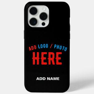 STYLISH MODERN CUSTOMIZABLE BLACK VERIFIED BRANDED iPhone 15 PRO MAX CASE