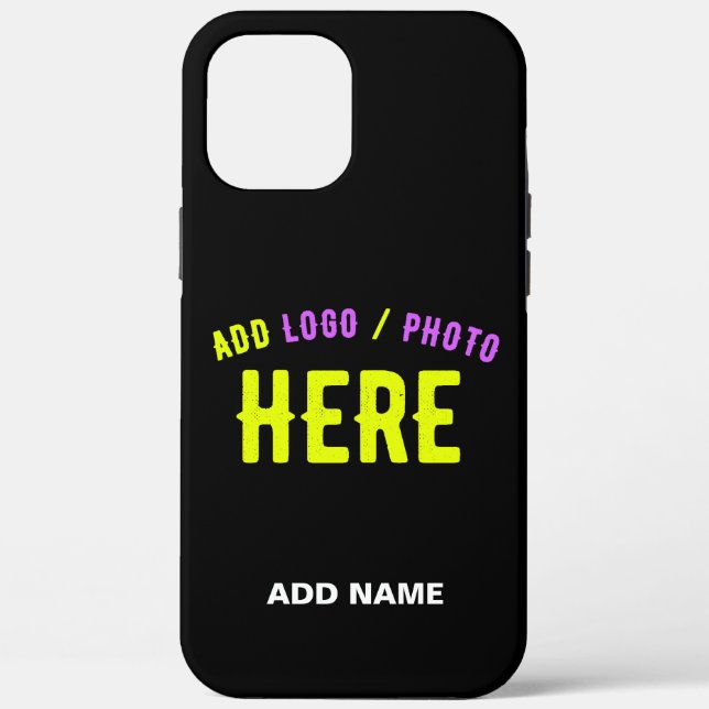 STYLISH MODERN CUSTOMIZABLE BLACK VERIFIED BRANDED Case-Mate iPhone CASE (Back)