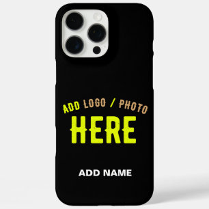 STYLISH MODERN CUSTOMIZABLE BLACK VERIFIED BRANDED iPhone 16 PRO MAX CASE