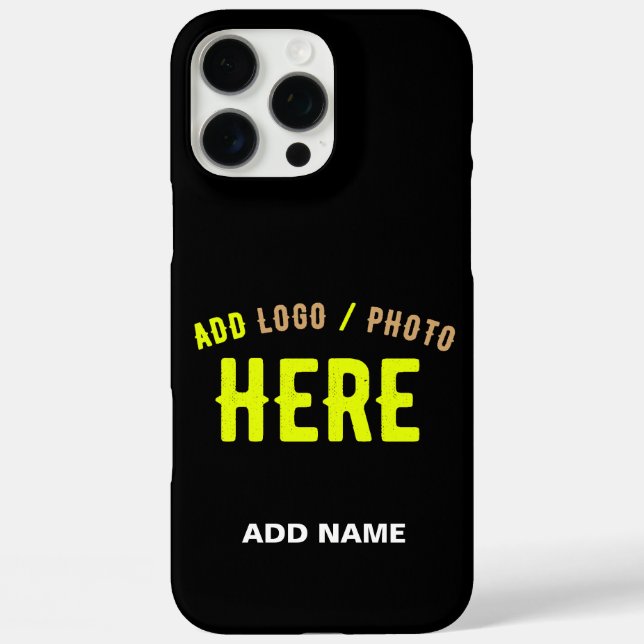 STYLISH MODERN CUSTOMIZABLE BLACK VERIFIED BRANDED Case-Mate iPhone CASE (Back)