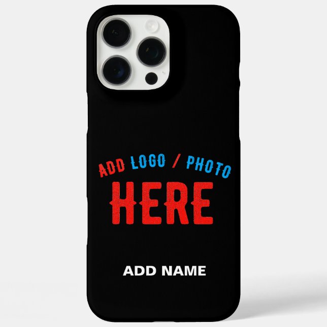 STYLISH MODERN CUSTOMIZABLE BLACK VERIFIED BRANDED Case-Mate iPhone CASE (Back)
