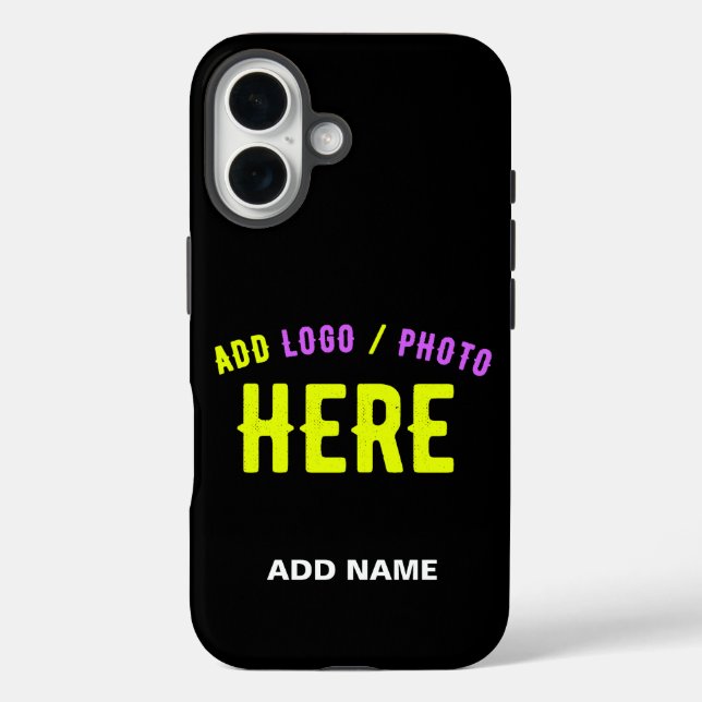 STYLISH MODERN CUSTOMIZABLE BLACK VERIFIED BRANDED Case-Mate iPhone CASE (Back)