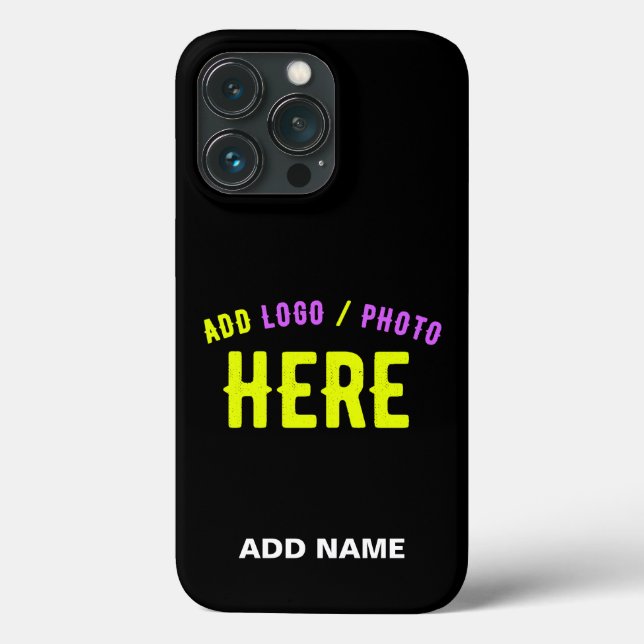 STYLISH MODERN CUSTOMIZABLE BLACK VERIFIED BRANDED Case-Mate iPhone CASE (Back)
