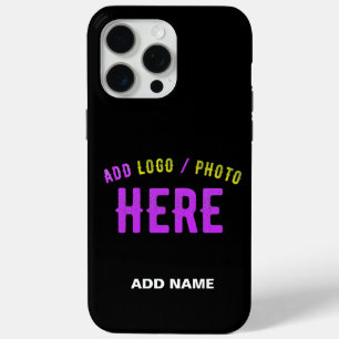 STYLISH MODERN CUSTOMIZABLE BLACK VERIFIED BRANDED iPhone 15 PRO MAX CASE