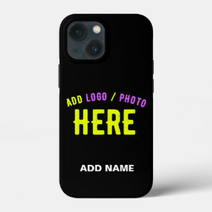 STYLISH MODERN CUSTOMIZABLE BLACK VERIFIED BRANDED iPhone 13 MINI CASE