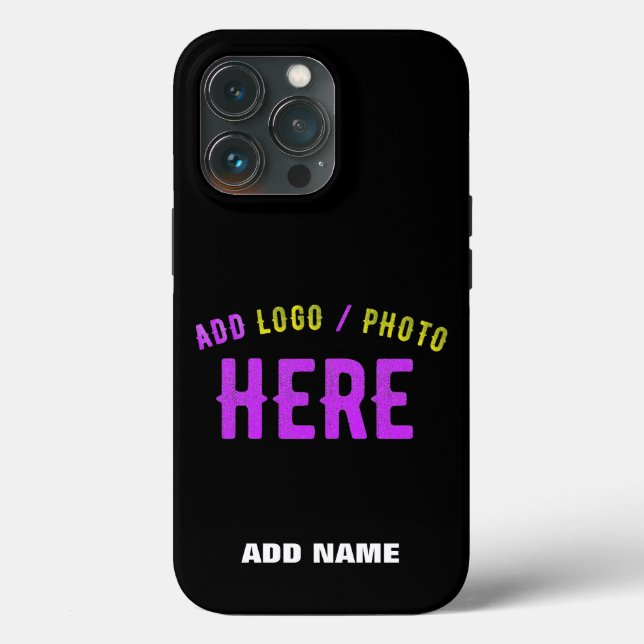 STYLISH MODERN CUSTOMIZABLE BLACK VERIFIED BRANDED Case-Mate iPhone CASE (Back)
