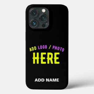 STYLISH MODERN CUSTOMIZABLE BLACK VERIFIED BRANDED iPhone 13 PRO CASE