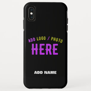 STYLISH MODERN CUSTOMIZABLE BLACK VERIFIED BRANDED iPhone XS MAX CASE