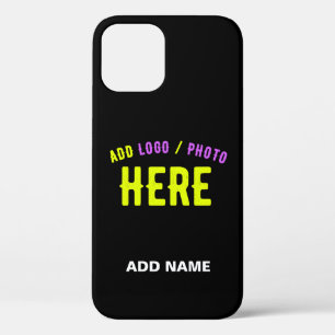 STYLISH MODERN CUSTOMIZABLE BLACK VERIFIED BRANDED iPhone 12 CASE
