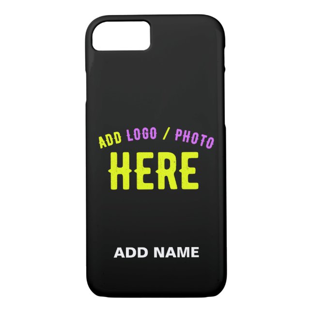 STYLISH MODERN CUSTOMIZABLE BLACK VERIFIED BRANDED Case-Mate iPhone CASE (Back)