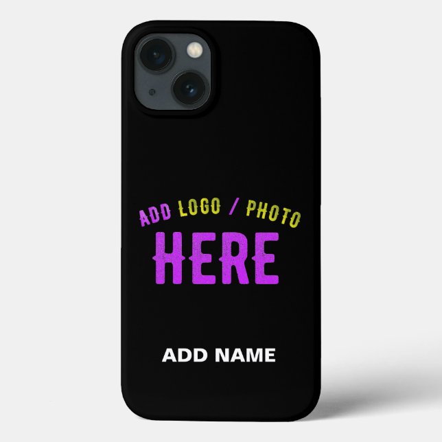 STYLISH MODERN CUSTOMIZABLE BLACK VERIFIED BRANDED Case-Mate iPhone CASE (Back)
