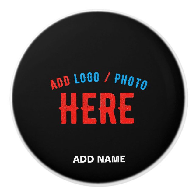 STYLISH MODERN CUSTOMIZABLE BLACK VERIFIED BRANDED CERAMIC KNOB (Front)