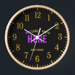 STYLISH MODERN CUSTOMIZABLE BLACK VERIFIED BRANDED CLOCK<br><div class="desc">THIS IS A DESIGN FITTING FOR EVERYONE.YOU CAN CHANGE, RESIZE OR ADD LOGO, PHOTO, TEXT AND COLOURS THE WAY YOU LIKE.THANK YOU.</div>