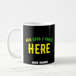 STYLISH MODERN CUSTOMIZABLE BLACK VERIFIED BRANDED COFFEE MUG