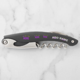 STYLISH MODERN CUSTOMIZABLE BLACK VERIFIED BRANDED CORKSCREW