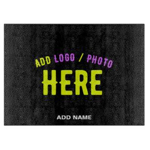 STYLISH MODERN CUSTOMIZABLE BLACK VERIFIED BRANDED CUTTING BOARD