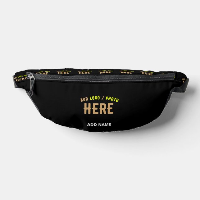 STYLISH MODERN CUSTOMIZABLE BLACK VERIFIED BRANDED FANNY PACK (Lay Down)