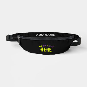 STYLISH MODERN CUSTOMIZABLE BLACK VERIFIED BRANDED FANNY PACK