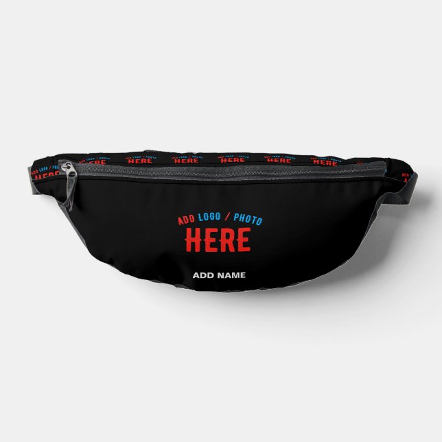 STYLISH MODERN CUSTOMIZABLE BLACK VERIFIED BRANDED FANNY PACK (Lay Down)