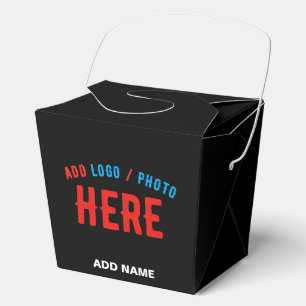 STYLISH MODERN CUSTOMIZABLE BLACK VERIFIED BRANDED FAVOR BOX
