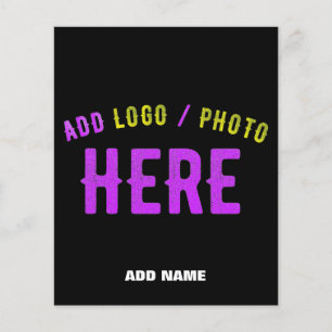 STYLISH MODERN CUSTOMIZABLE BLACK VERIFIED BRANDED FLYER