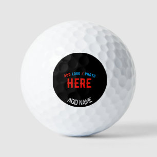 STYLISH MODERN CUSTOMIZABLE BLACK VERIFIED BRANDED GOLF BALLS