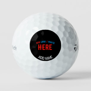 STYLISH MODERN CUSTOMIZABLE BLACK VERIFIED BRANDED GOLF BALLS