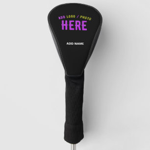 STYLISH MODERN CUSTOMIZABLE BLACK VERIFIED BRANDED GOLF HEAD COVER