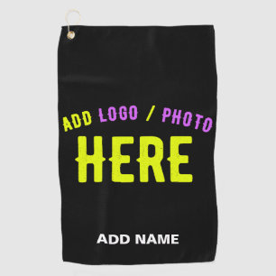 STYLISH MODERN CUSTOMIZABLE BLACK VERIFIED BRANDED GOLF TOWEL