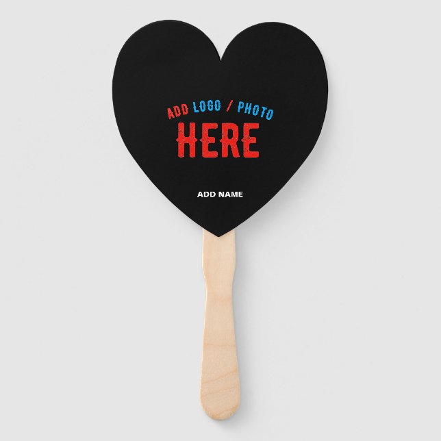 STYLISH MODERN CUSTOMIZABLE BLACK VERIFIED BRANDED HAND FAN (Front)